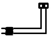 2-Wire Short Extension Lead (x2)