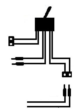 Double Pole Switch with Connector Leads